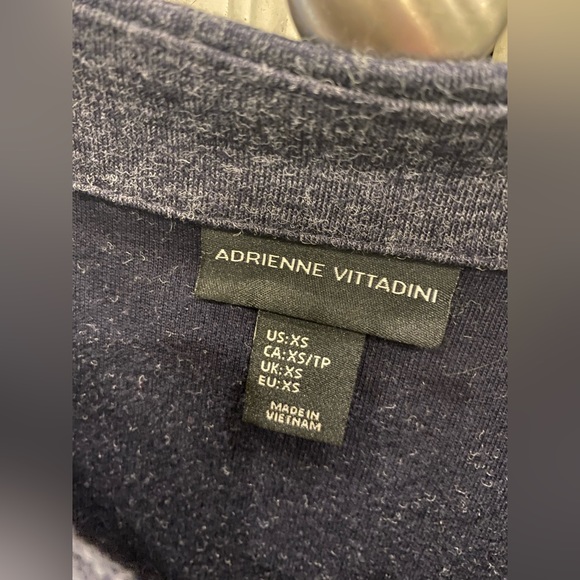 Adrienne Vittadini Heathered Heathered Navy A-line Dress - XS - Picture 4 of 6